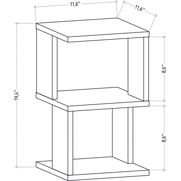 Carter Nachttisch - Eiche
