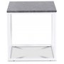 Accent Lampentisch 50x50 cm - Grauer Marmor / Wei