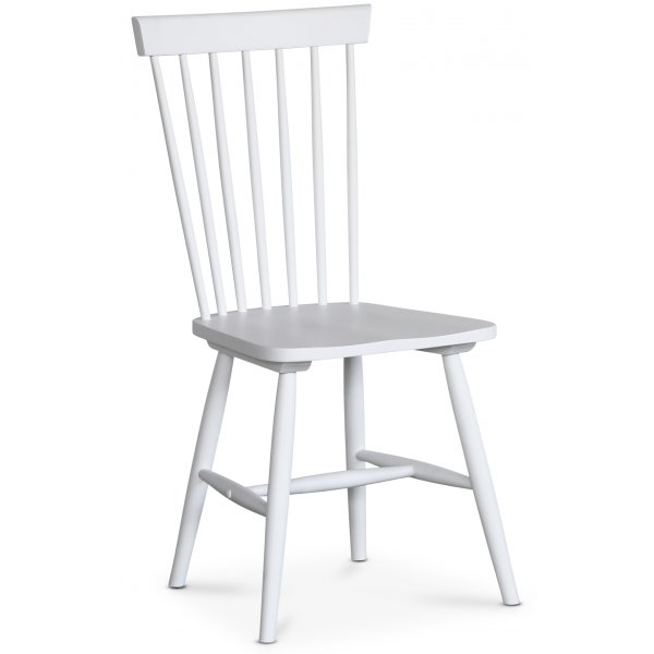 Lebensmittelgruppe Fr; Esstisch 160/210x90 cm - Eiche wei / gelt mit 6 weien Karlrohrsthlen