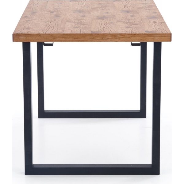 Apollo Esstisch 126-206 cm - Eiche/schwarz Apollo Esstisch 126-206 cm - Eiche/schwarz