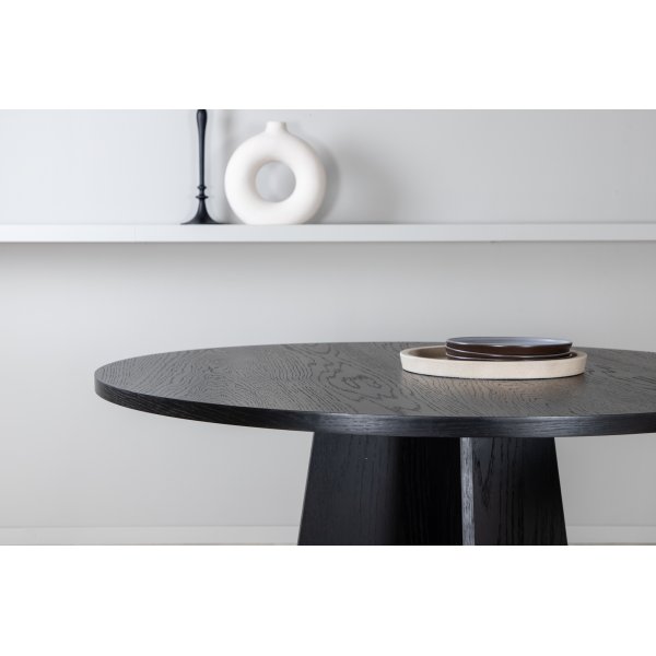 Bootcut-Esstisch 110 cm - Schwarz