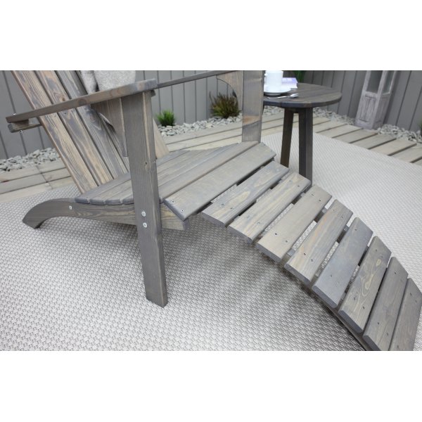 Kungshamn Liegestuhl mit Fußstütze - Grau Kungshamn Liegestuhl mit Fußstütze - Grau