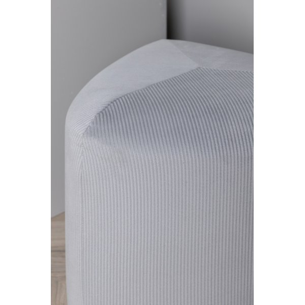 Tee-Hocker - Grauer Kordsamt Tee-Hocker - Grauer Kordsamt