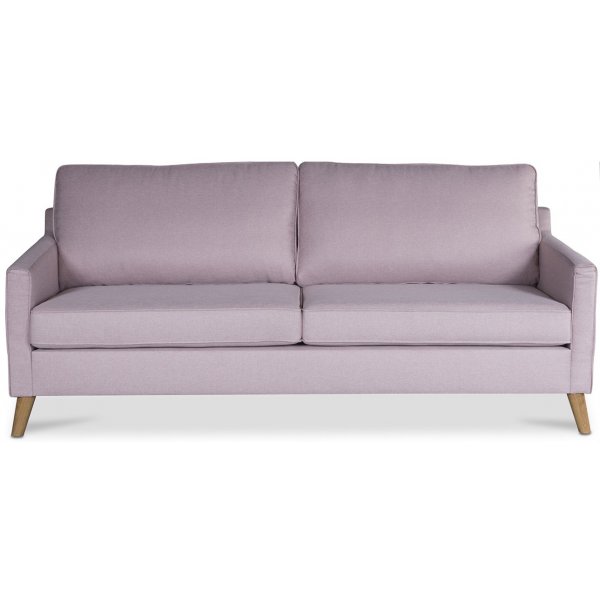 Blues 2-Sitzer-Sofa - Rosa / Eiche Blues 2-Sitzer-Sofa - Rosa / Eiche