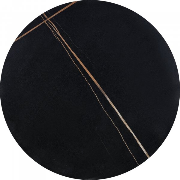 Scalita Couchtisch Ø50 cm - Schwarzer Marmor/Schwarz/Gold Scalita Couchtisch Ø50 cm - Schwarzer Marmor/Schwarz/Gold