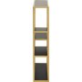 Seaford Wandregal 91 cm - Schwarz/Gold