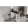 Style Stehtisch 120 x 51,6 cm - Wei/Schwarz