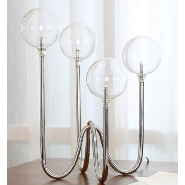 Globe Tischlampe H34 - Chrom