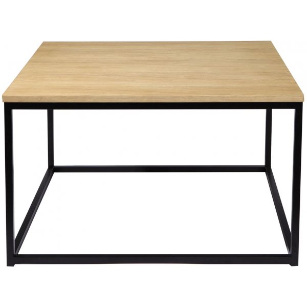 Natalie Couchtisch 80x80 - Wei pigmentiertes Eichenfurnier