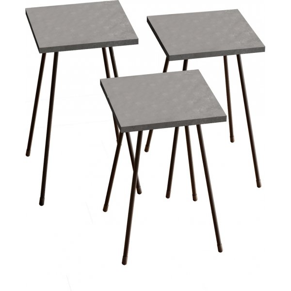 Luiz Tisch 29 x 29 cm - Grau/Schwarz