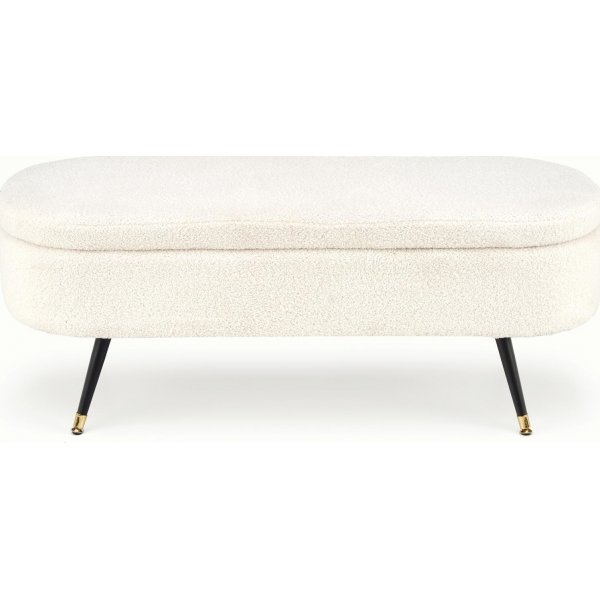 Bank mit Stauraum, cremeweiß, 120 cm breit Bank mit Stauraum, cremeweiß, 120 cm breit