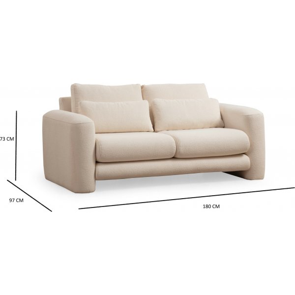 Suzy 2-Sitzer-Sofa - Creme Suzy 2-Sitzer-Sofa - Creme