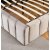 Louis Doppelbett mit LED-Beleuchtung 180 x 200 cm - Beiger Samt + Mbelpflegeset fr Textilien