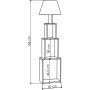 Tower Stehlampe - Anthrazit/Beige