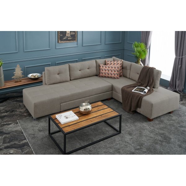 Ecksofa Manama - Creme