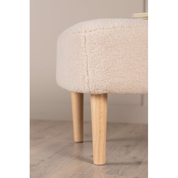 Hocker Salina - Weies Vlies