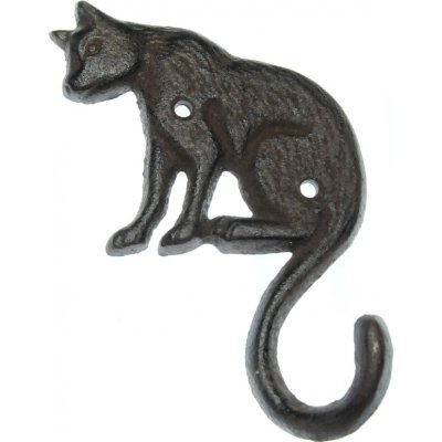 Katzen-Kleiderhaken - Schwarz