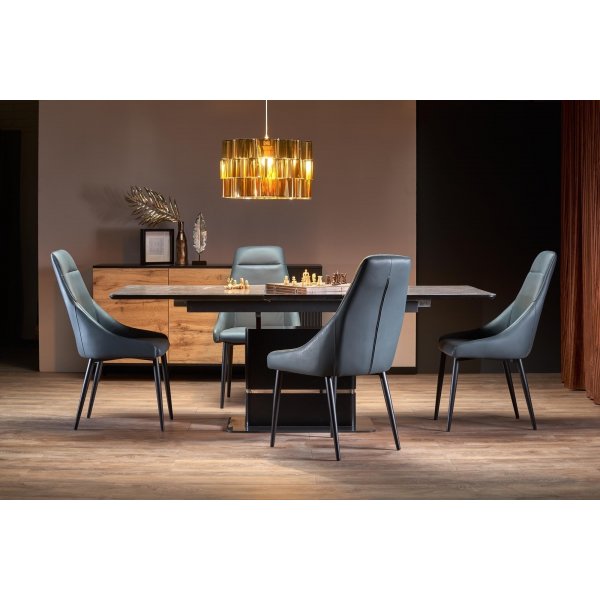 Martin Esstisch 160-200 x 90 cm - Dunkelgrau/Schwarz Martin Esstisch 160-200 x 90 cm - Dunkelgrau/Schwarz