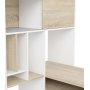 Function Plus Schreibtisch 135,2 x 100,2 x 153 cm - Wei/Eiche