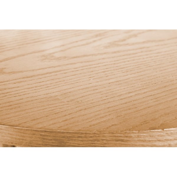 Runder Couchtisch Celie mit Holzlatten 80 cm