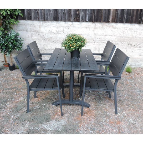 Denver Esstisch 120 x 70 cm - Schwarz Denver Esstisch 120 x 70 cm - Schwarz