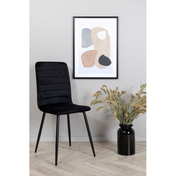 Sirocco Luxus-Esszimmerstuhl - Schwarz