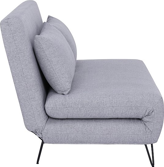Graues 2-Sitzer-Schlafsofa Zenia