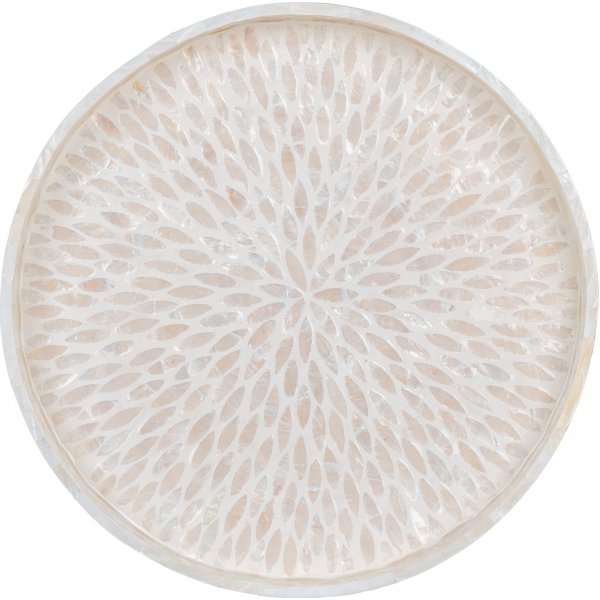 Capiz-Tablett - Beige