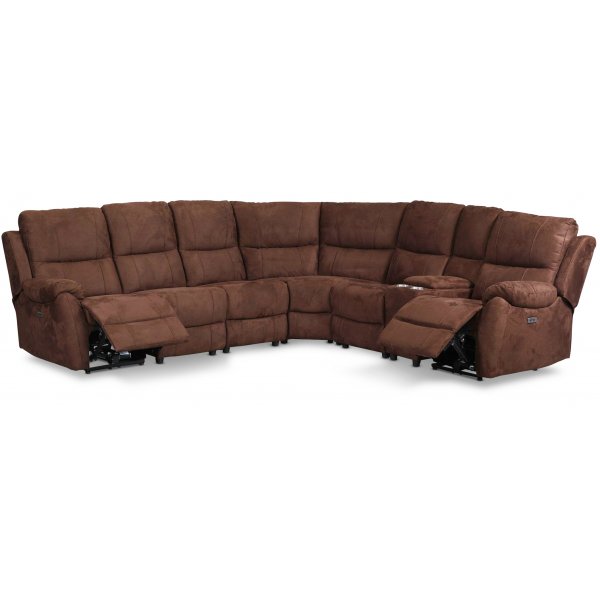 Enjoy Ecksofa 6-Sitzer elektrisch bedienbar
