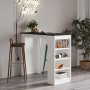 Style Stehtisch 120 x 51,6 cm - Wei/Schwarz