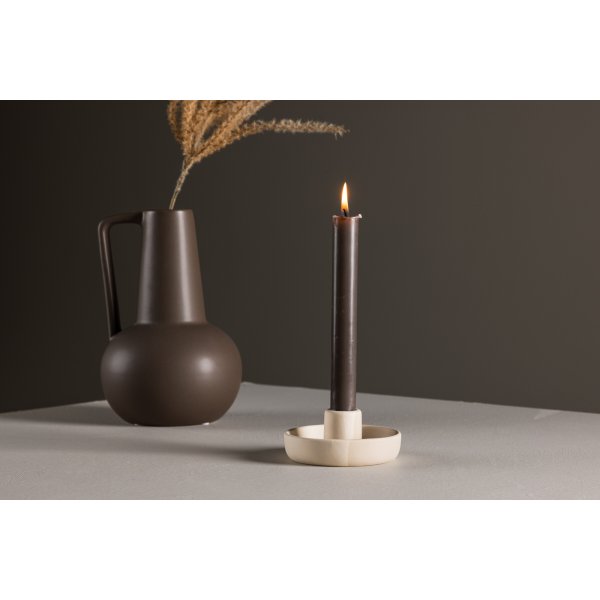 Otis Kerzenhalter - Beige/Grau