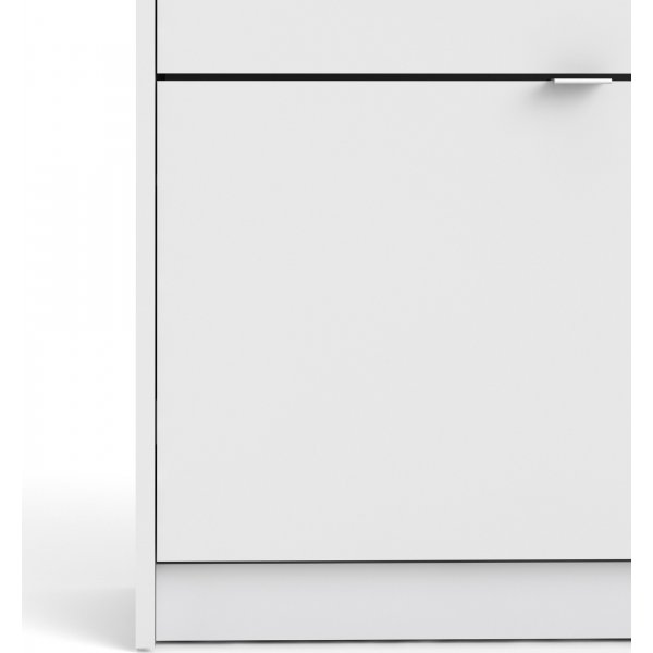 Schuhe tiefer Schuhschrank mit 4 Fächern - Weiß Schuhe tiefer Schuhschrank mit 4 Fächern - Weiß