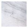 Runder Accent Lampentisch D50 cm - Weier Marmor / schwarzer Sockel