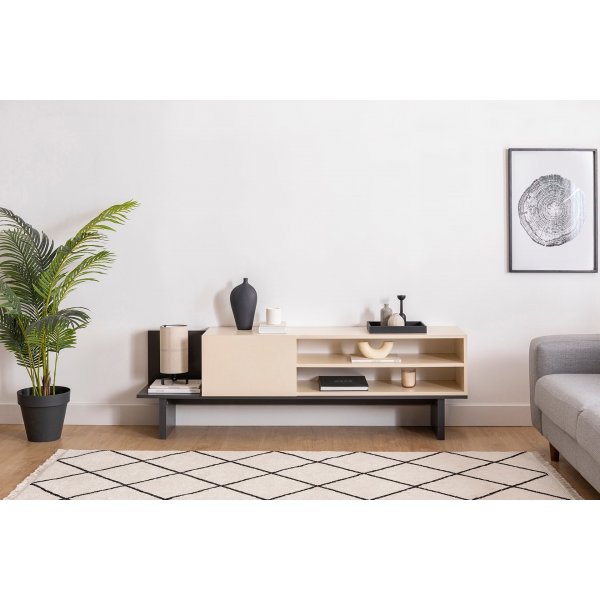 Frank TV-Stnder - Beige/Anthrazit