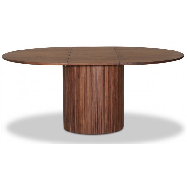 Nova Essgruppe, ausziehbarer Esstisch 130-170 cm inkl. 6 Rohrsthlen Castor - Nussbaum + 4.00 x Mbelfe