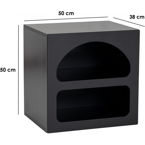 Liva Nachttisch - Schwarz