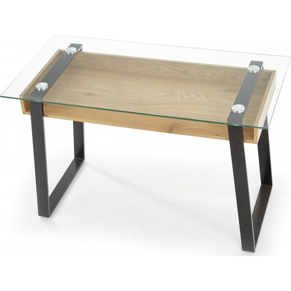 Emma Schreibtisch 120 x 60 cm - Eiche/Schwarz