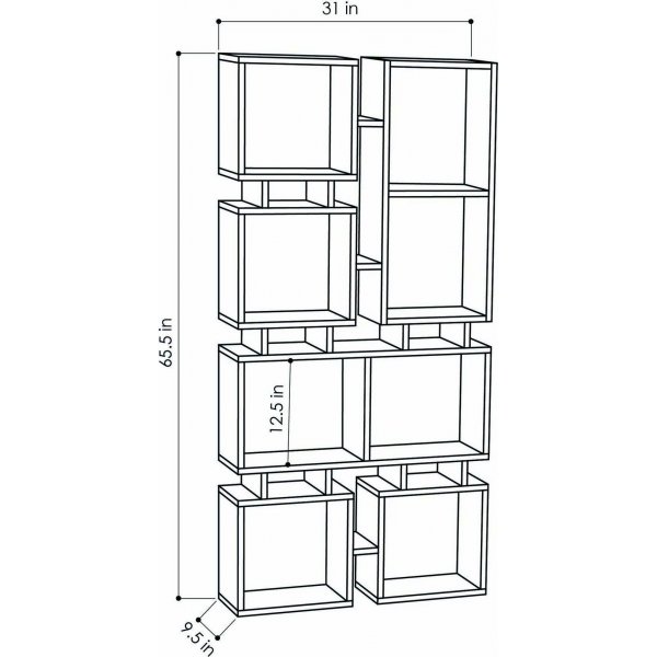 Rail-B�cherregal - Wei�
