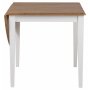 Brisbane Esstisch - 75x75 - Wei/Gebeizte Eiche