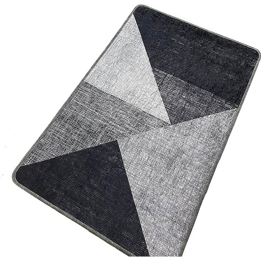 Shards Badezimmerteppich - Grau - 70 x 120 cm - Badteppiche, Teppiche