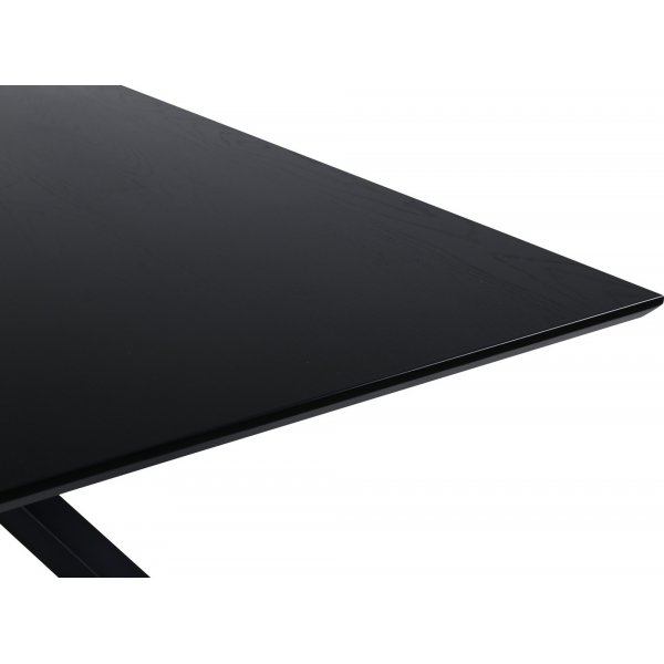 Esstisch 180x90 cm schwarz gebeizte Eiche - Piazza