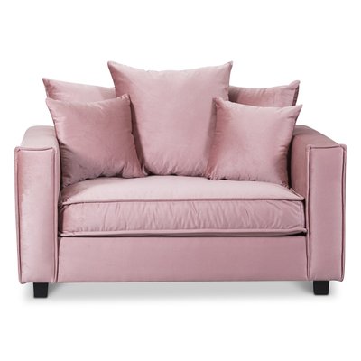 Brandy Lounge Sessel - 1,5-Sitzer-Sofa (staubig rosa)