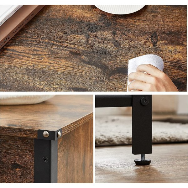 Freddie Couchtisch 100 x 55 cm - Braun/Schwarz Freddie Couchtisch 100 x 55 cm - Braun/Schwarz