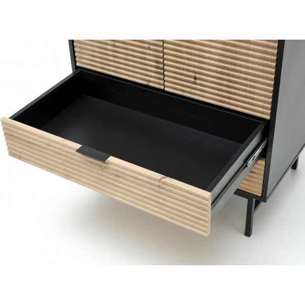 Laguna Kleiderschrank - Artisan Eiche/Schwarz Laguna Kleiderschrank - Artisan Eiche/Schwarz