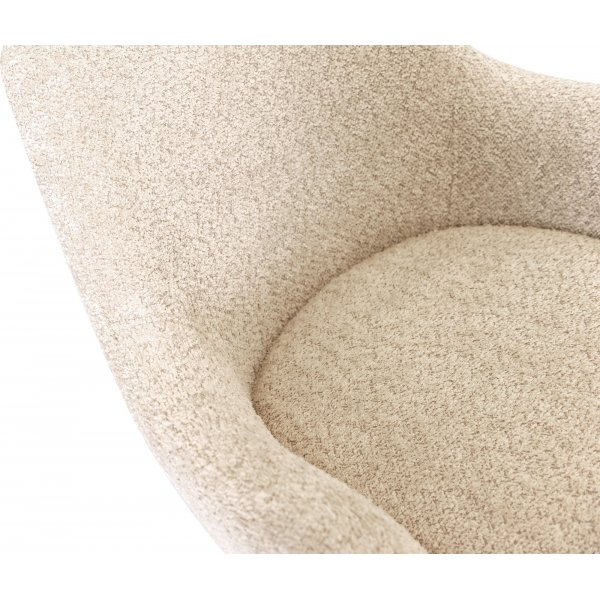 Theo Esszimmerstuhl - Beige/Eiche