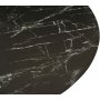 Pandora Couchtisch 100 x 100 cm - Schwarze Marmorimitation