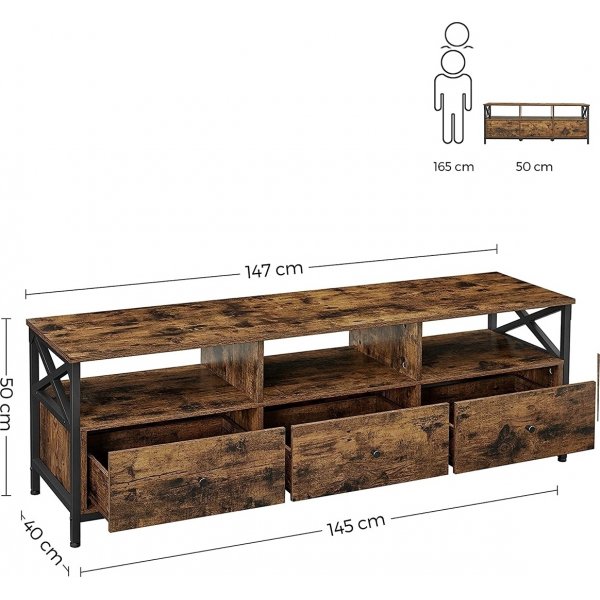 Amos Medienbank - Braun/Schwarz