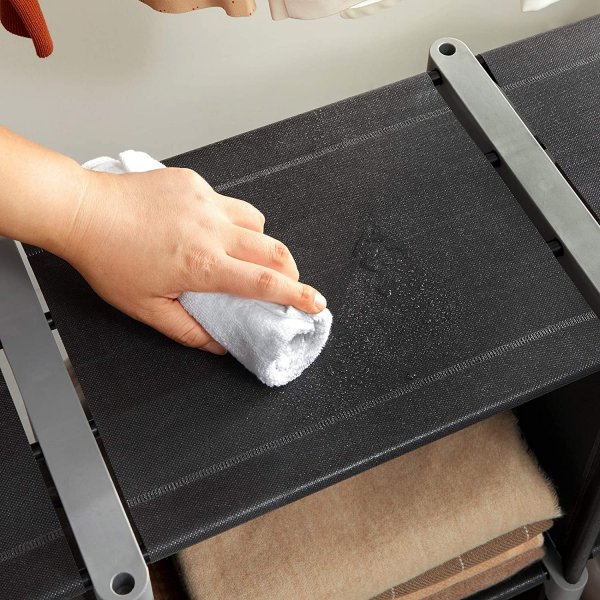 Kasper Regal 6 F�cher - Schwarz/Grau