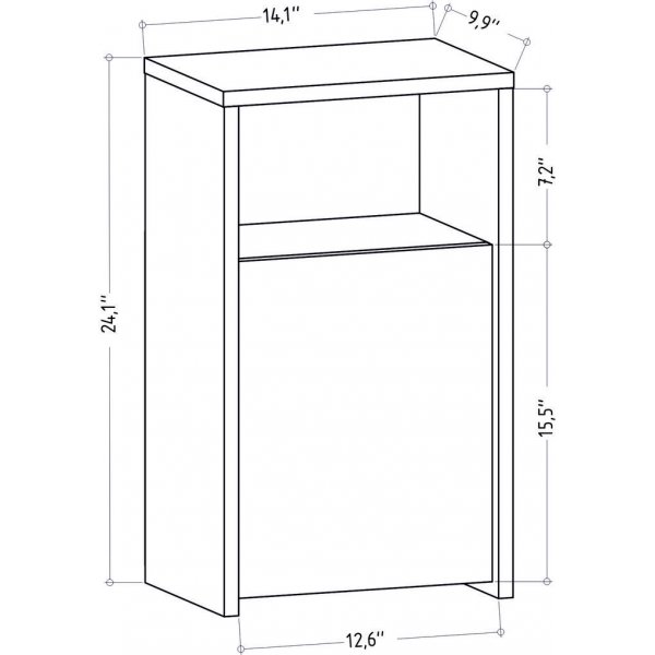 Carlin Nachttisch - Eiche Carlin Nachttisch - Eiche