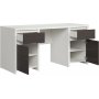 Kaspischer Schreibtisch 160 x 65 cm - Wei/Wenge